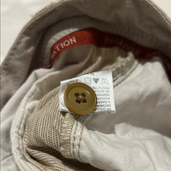 TOMMY BAHAMAS Men's Tan bermudas cotton linen blend size 38 - Picture 12 of 13